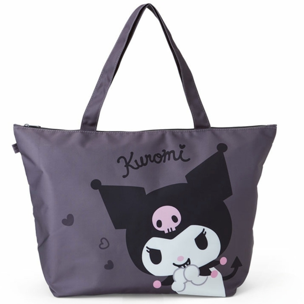 Sanrio Kuromi Tote Shoulder Bag Gray
